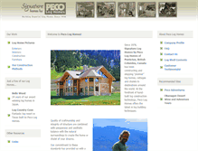 Tablet Screenshot of pecologhomes.com